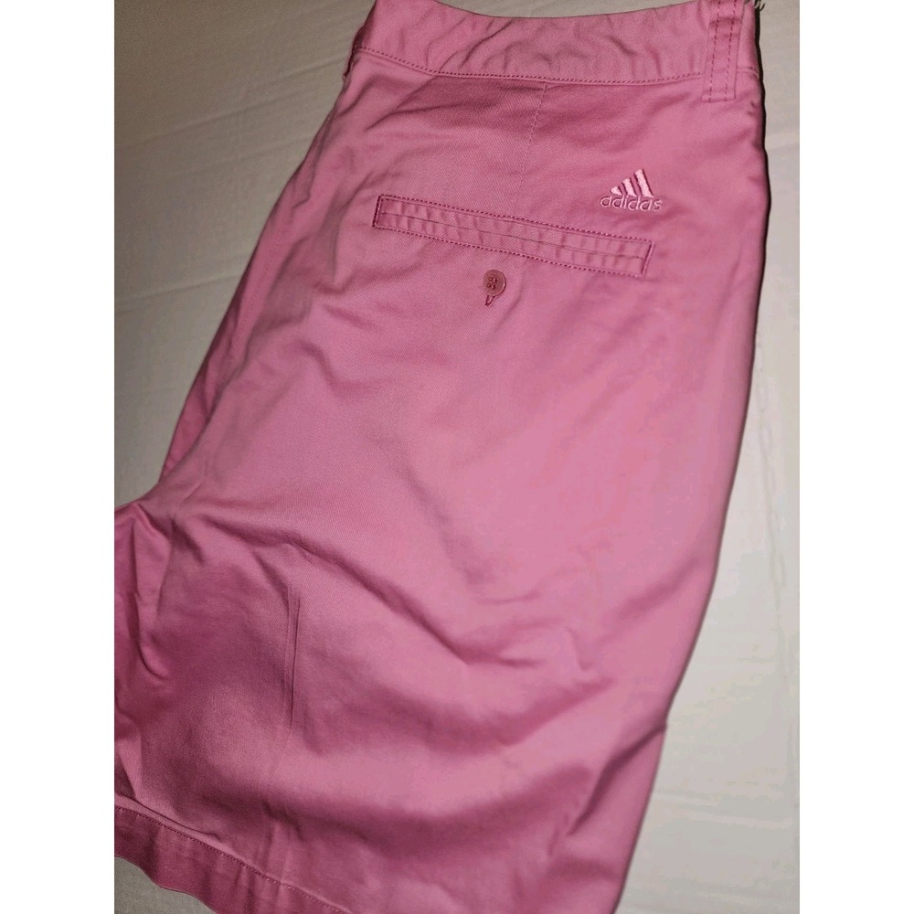 Women's Adidas Stretch Chino Golf Shorts Size 14 Pink, Barbiecore, Preppy - Picture 4 of 8